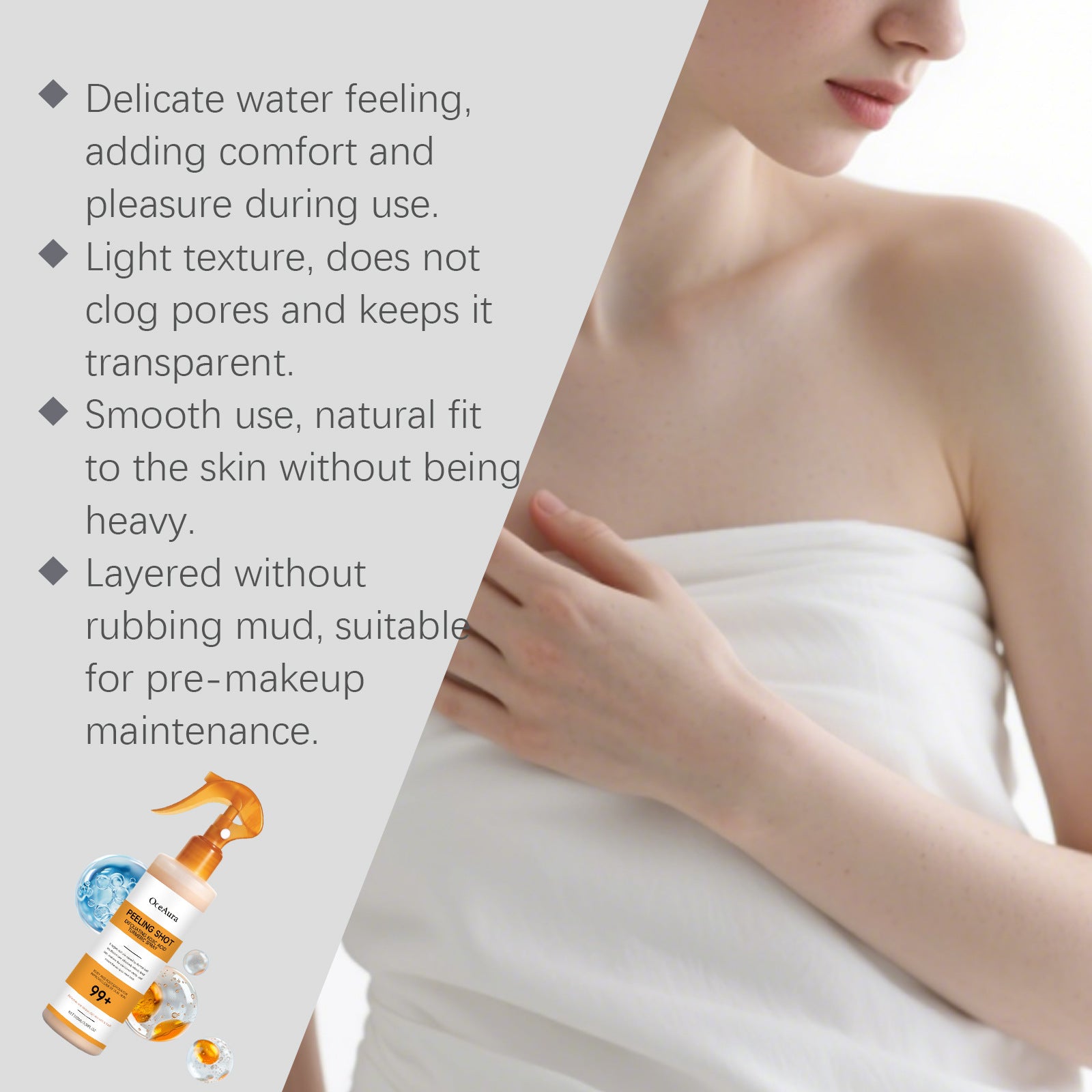 OCEAURA Kojic Acid Turmeric Cutin Cleaning Spray | Brightening & Gentle Skincare